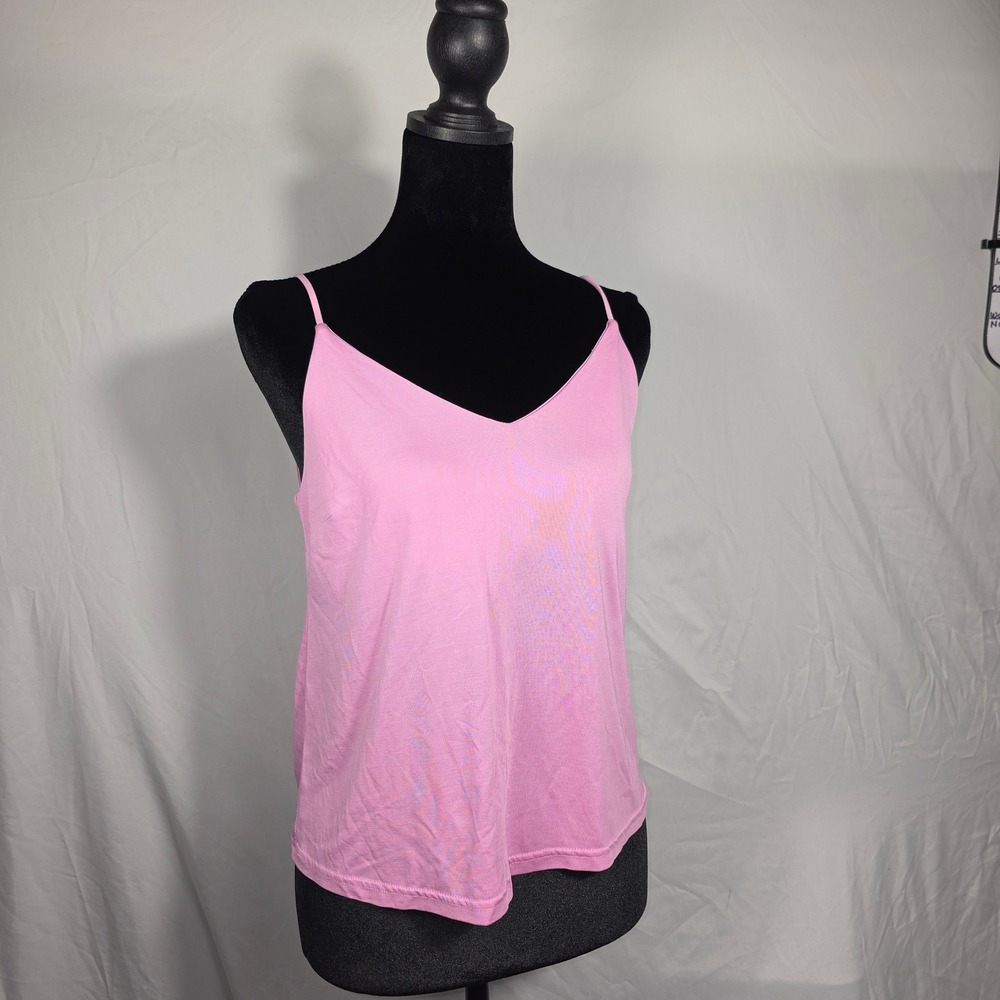 Abound Camisole Top Womens XS Pink‎ Excellent V-Neck Spaghetti Strap Solid Cami